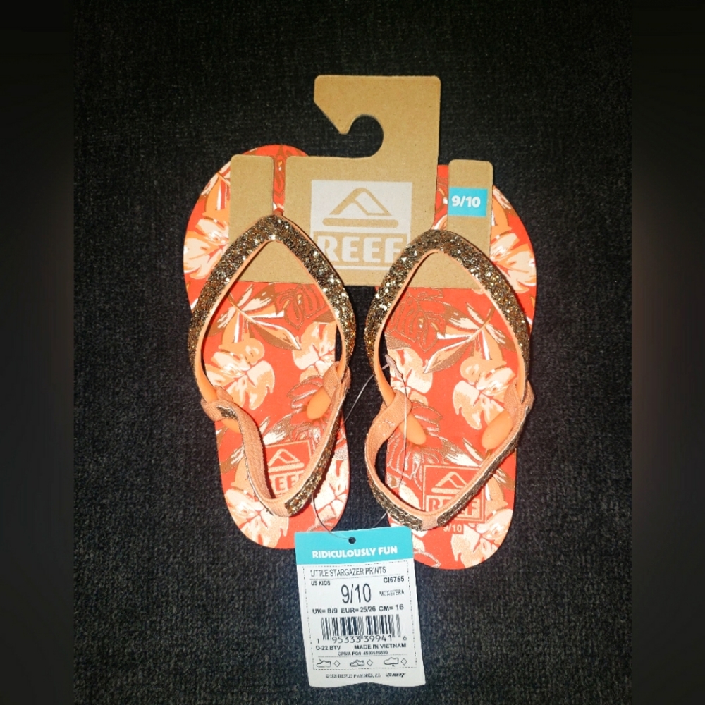 Reef Little Stargazer sandals NEW Size 9/10